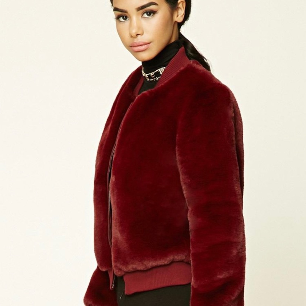 NWT Forever 21 Faux Bomber